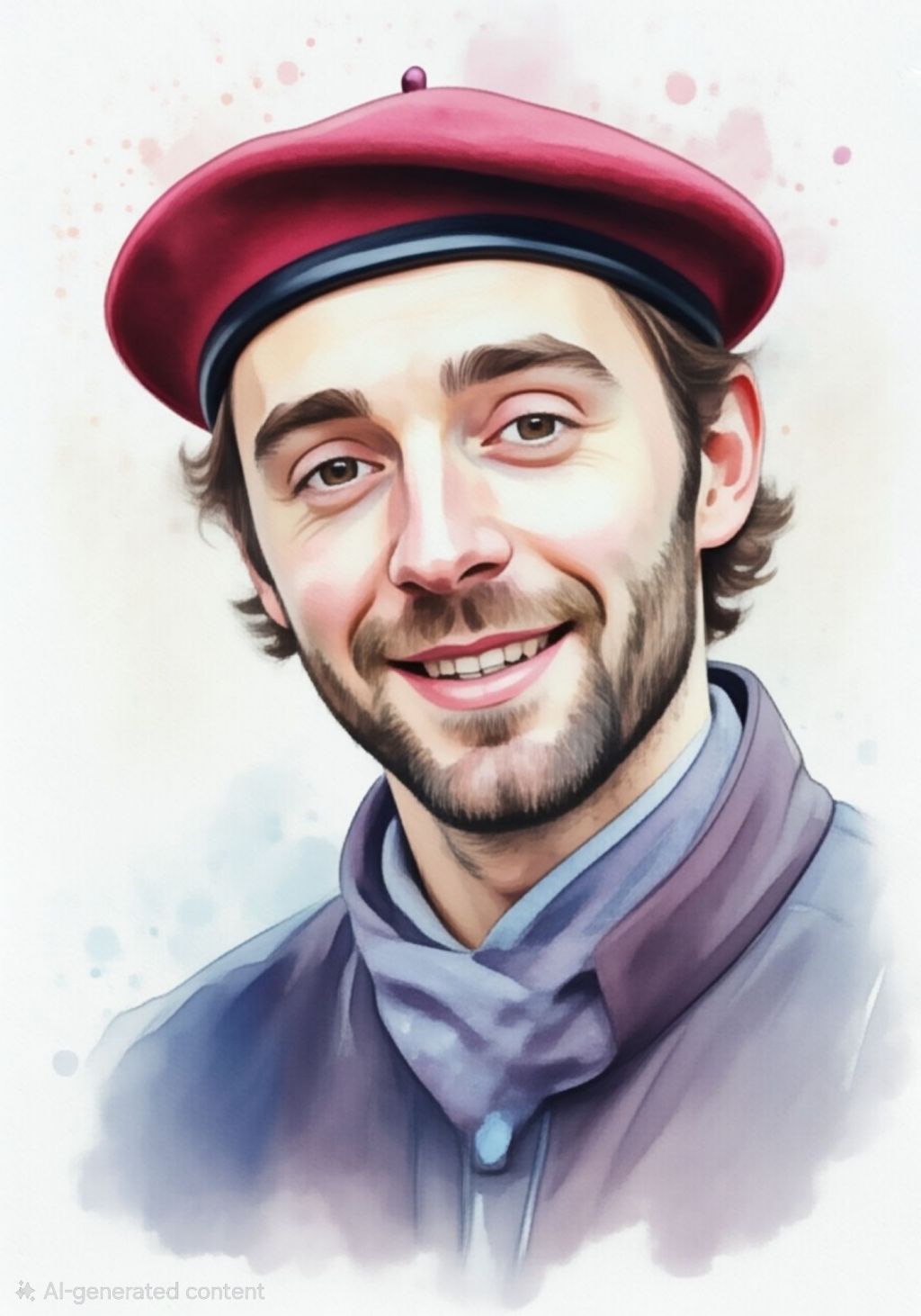 Portrait of the author holding a cup of tea, representing the English idiom a watched pot never boils and the concept of patience.